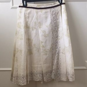 Henna print 100% linen wrap skirt